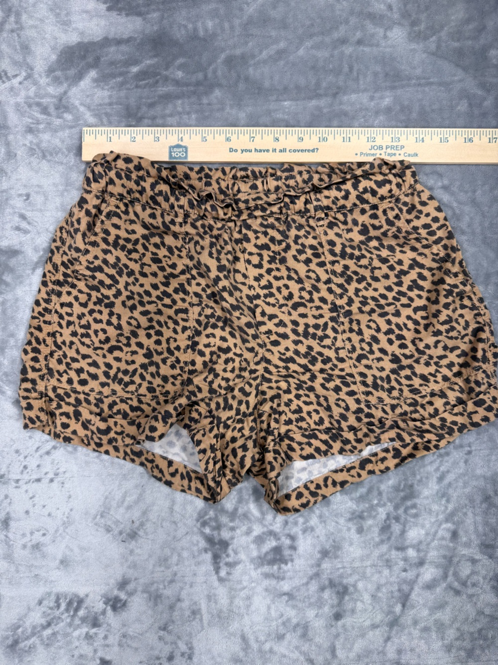 Aerie Leopard Print Elastic Waist Flowy Shorts with Pockets - Picture 8 of 8